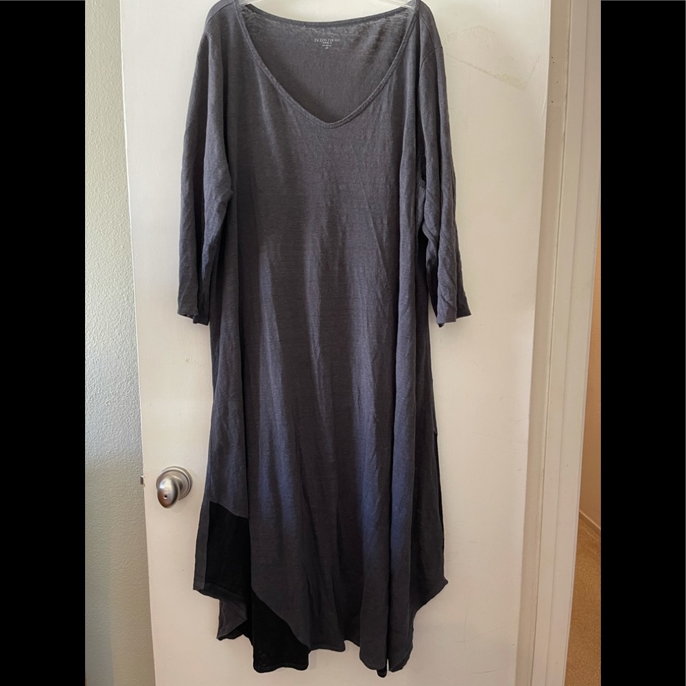 Eileen Fisher Woman 100% organic linen dress
